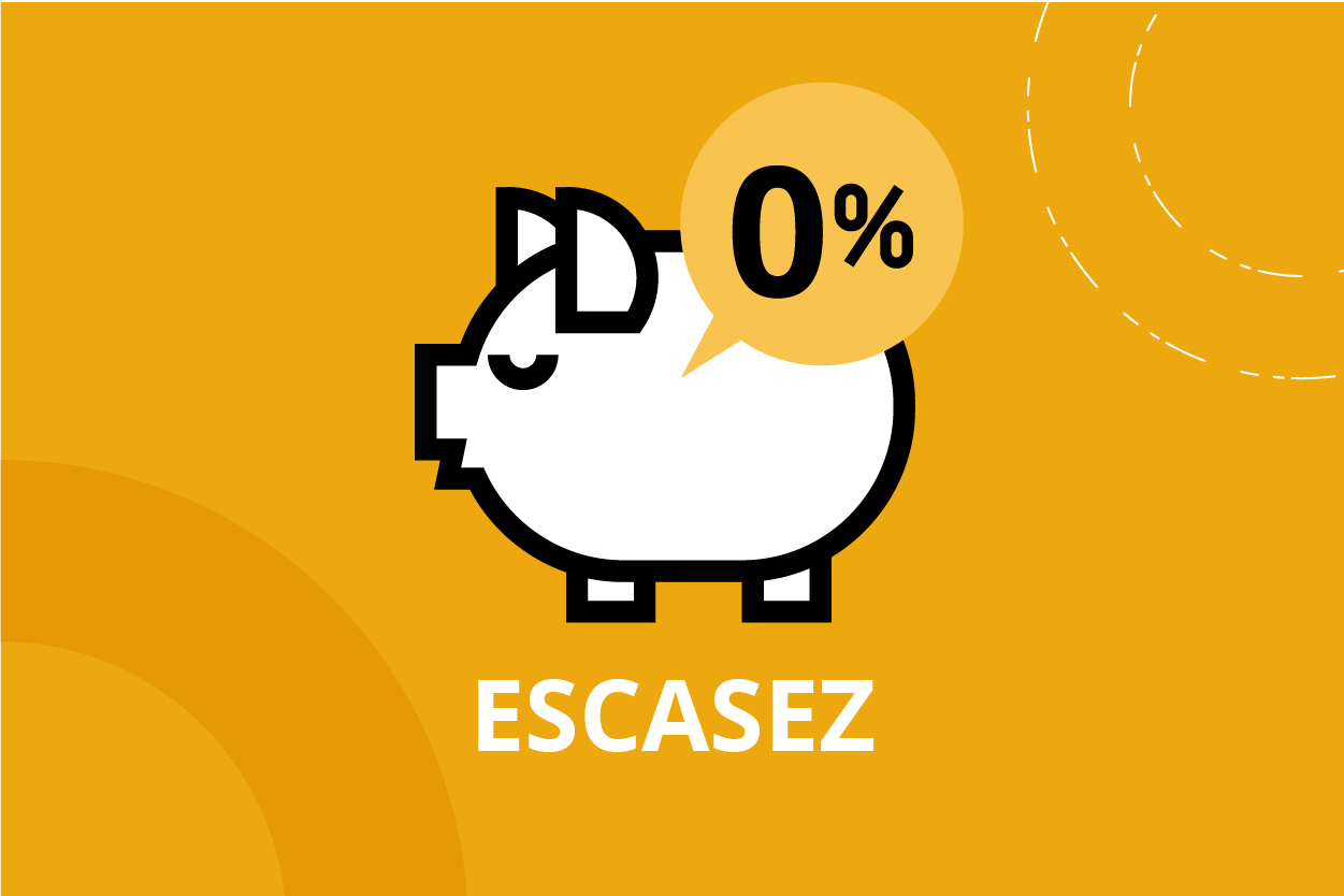 Escasez: Existencia limitada e insuficiente de algo. 